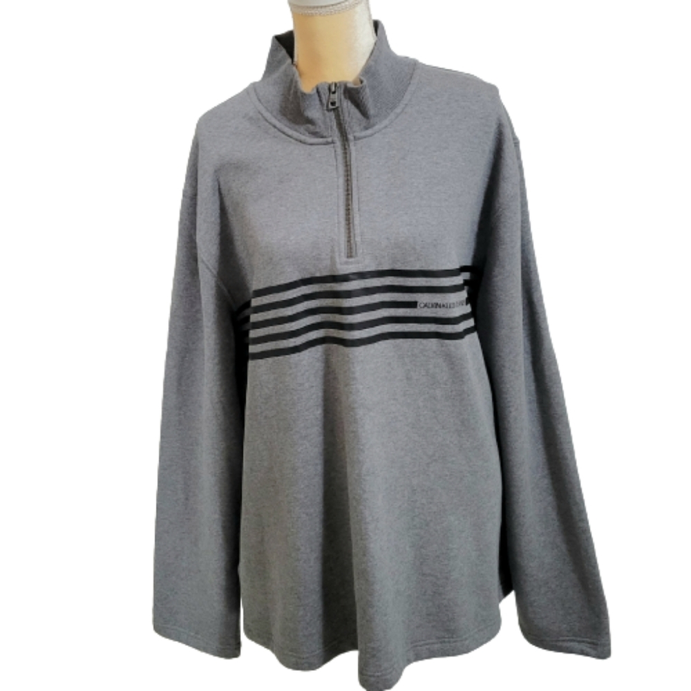 Calvin Klein 1/4 zip mock neck pullover sweater